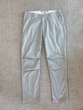 Relwen Flyweight Flex Chino in Light Khaki Tan Men’s Comfy Size 32